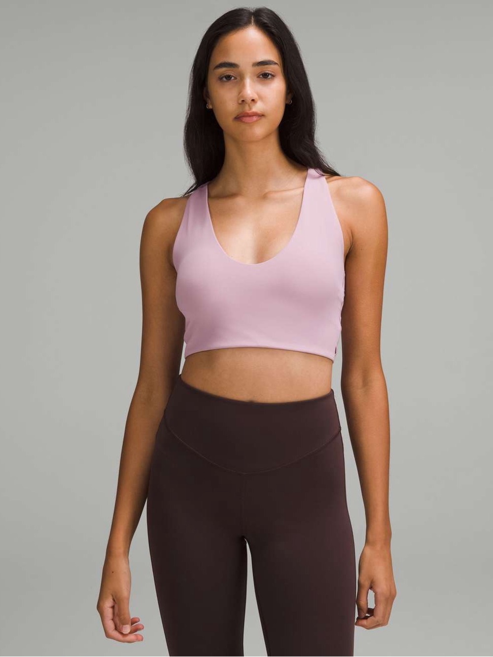 Lululemon Bend This Scoop and Cross Bra Light Support A-C Cups in Rose Blush